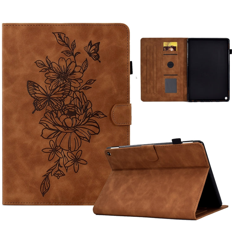 Peony Butterfly Embossed Leather Smart Tablet Case, For Amazon Kindle 11th 2024 / 2022, For Amazon Kindle Fire HD10 2021, For Amazon Kindle Fire HD8 2022, For Amazon Kindle Fire HD8 2018/2017/2016, For Amazon Kindle Fire HD8 2020                       ...