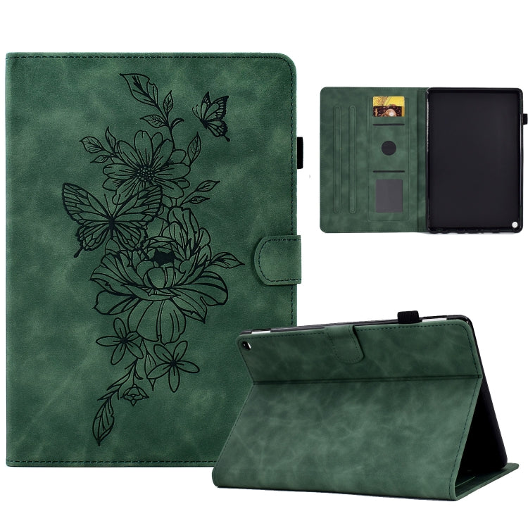 Peony Butterfly Embossed Leather Smart Tablet Case, For Amazon Kindle 11th 2024 / 2022, For Amazon Kindle Fire HD10 2021, For Amazon Kindle Fire HD8 2022, For Amazon Kindle Fire HD8 2018/2017/2016, For Amazon Kindle Fire HD8 2020                       ...