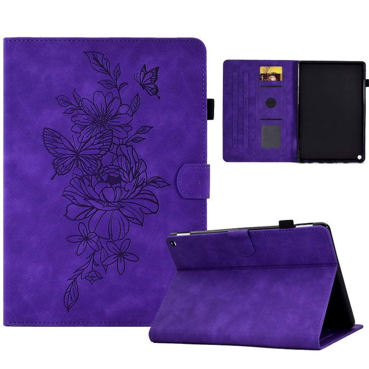Peony Butterfly Embossed Leather Smart Tablet Case, For Amazon Kindle 11th 2024 / 2022, For Amazon Kindle Fire HD10 2021, For Amazon Kindle Fire HD8 2022, For Amazon Kindle Fire HD8 2018/2017/2016, For Amazon Kindle Fire HD8 2020                       ...