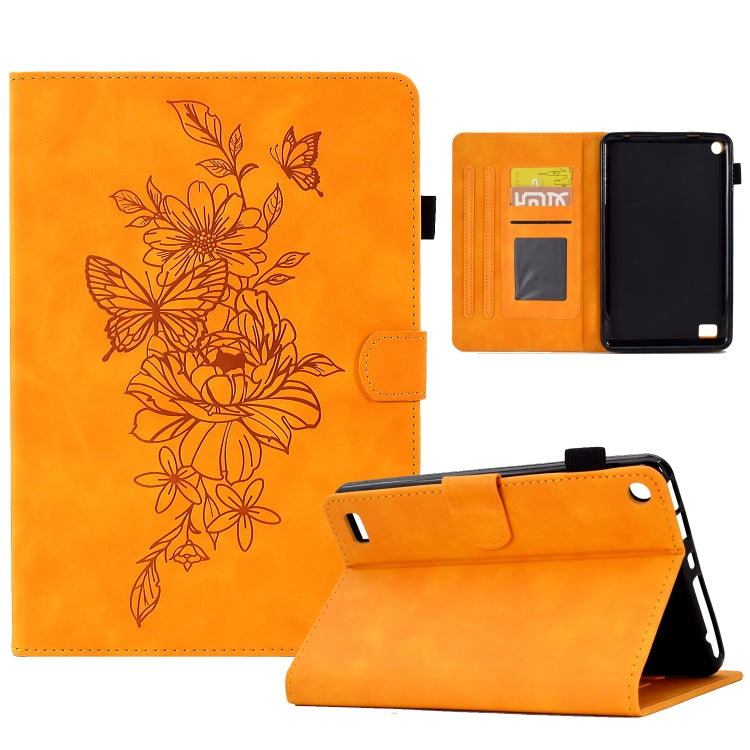 Peony Butterfly Embossed Leather Smart Tablet Case, For Amazon Kindle 11th 2024 / 2022, For Amazon Kindle Fire HD10 2021, For Amazon Kindle Fire HD8 2022, For Amazon Kindle Fire HD8 2018/2017/2016, For Amazon Kindle Fire HD8 2020                       ...