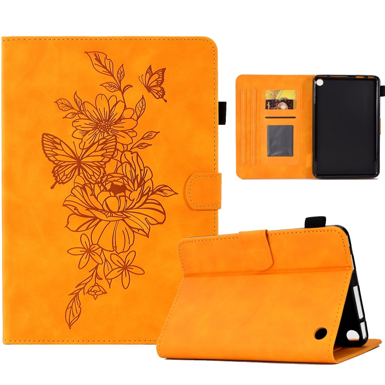 Peony Butterfly Embossed Leather Smart Tablet Case, For Amazon Kindle 11th 2024 / 2022, For Amazon Kindle Fire HD10 2021, For Amazon Kindle Fire HD8 2022, For Amazon Kindle Fire HD8 2018/2017/2016, For Amazon Kindle Fire HD8 2020                       ...
