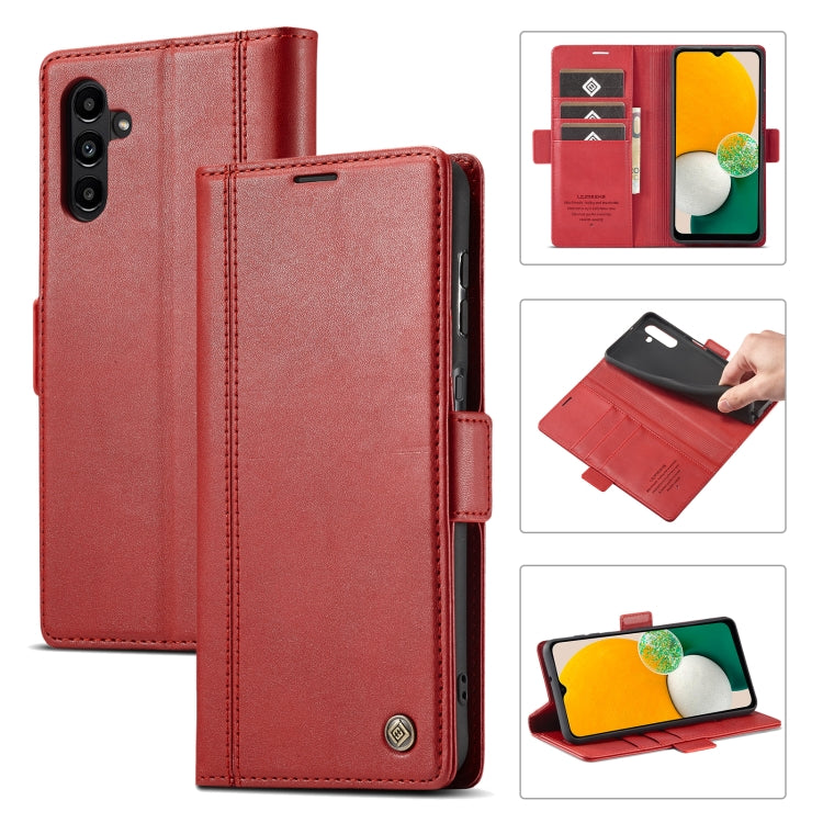 LC.IMEEKE PU + TPU Skin-friendly Feeling Leather Phone Case, For Samsung Galaxy A54 5G