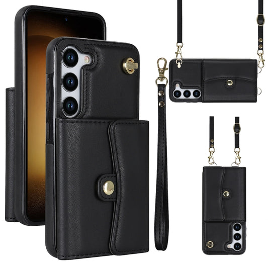 RFID Card Slot Leather Phone Case with Long Lanyard, For Samsung Galaxy S23 5G, For Samsung Galaxy S23+ 5G, For Samsung Galaxy S23 Ultra 5G, For Samsung Galaxy S22 5G, For Samsung Galaxy S22+ 5G, For Samsung Galaxy S22 Ultra 5G, For Samsung Galaxy S21 ...