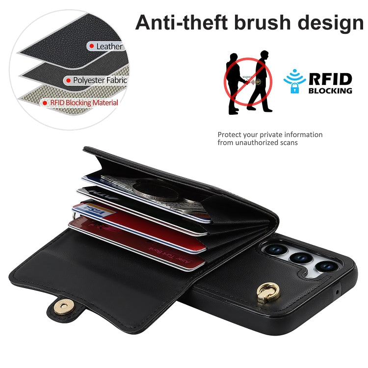 RFID Card Slot Leather Phone Case with Long Lanyard, For Samsung Galaxy S23 5G, For Samsung Galaxy S23+ 5G, For Samsung Galaxy S23 Ultra 5G, For Samsung Galaxy S22 5G, For Samsung Galaxy S22+ 5G, For Samsung Galaxy S22 Ultra 5G, For Samsung Galaxy S21 ...