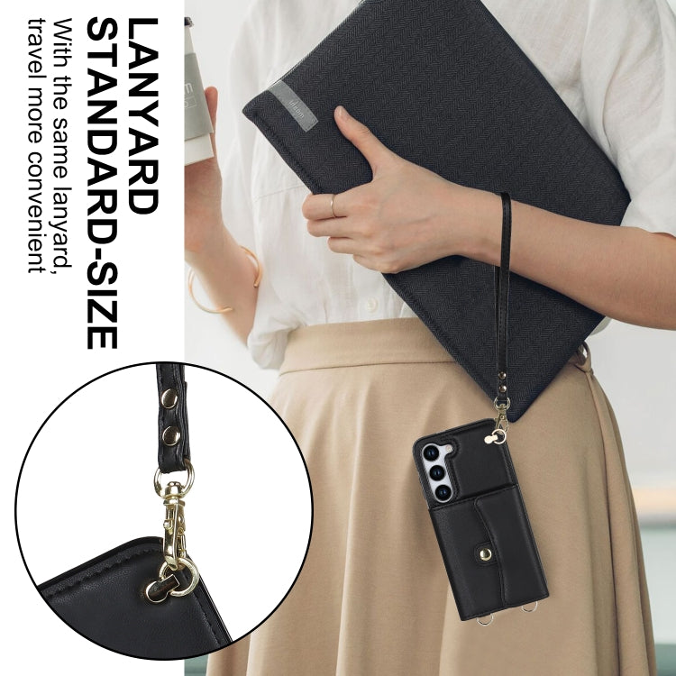 RFID Card Slot Leather Phone Case with Long Lanyard, For Samsung Galaxy S23 5G, For Samsung Galaxy S23+ 5G, For Samsung Galaxy S23 Ultra 5G, For Samsung Galaxy S22 5G, For Samsung Galaxy S22+ 5G, For Samsung Galaxy S22 Ultra 5G, For Samsung Galaxy S21 ...