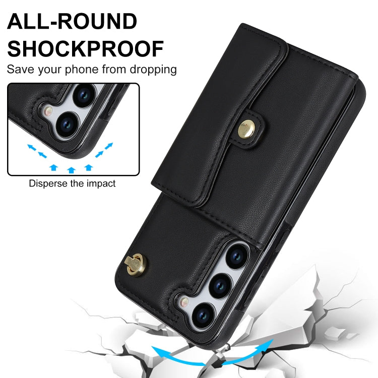 RFID Card Slot Leather Phone Case with Long Lanyard, For Samsung Galaxy S23 5G, For Samsung Galaxy S23+ 5G, For Samsung Galaxy S23 Ultra 5G, For Samsung Galaxy S22 5G, For Samsung Galaxy S22+ 5G, For Samsung Galaxy S22 Ultra 5G, For Samsung Galaxy S21 ...