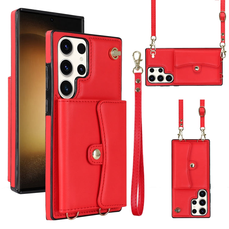 RFID Card Slot Leather Phone Case with Long Lanyard, For Samsung Galaxy S23 5G, For Samsung Galaxy S23+ 5G, For Samsung Galaxy S23 Ultra 5G, For Samsung Galaxy S22 5G, For Samsung Galaxy S22+ 5G, For Samsung Galaxy S22 Ultra 5G, For Samsung Galaxy S21 ...