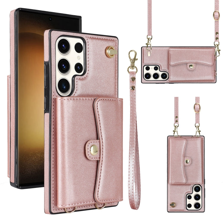 RFID Card Slot Leather Phone Case with Long Lanyard, For Samsung Galaxy S23 5G, For Samsung Galaxy S23+ 5G, For Samsung Galaxy S23 Ultra 5G, For Samsung Galaxy S22 5G, For Samsung Galaxy S22+ 5G, For Samsung Galaxy S22 Ultra 5G, For Samsung Galaxy S21 ...