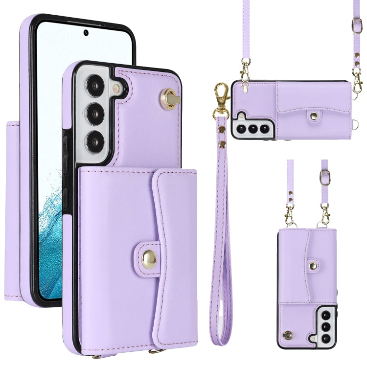 RFID Card Slot Leather Phone Case with Long Lanyard, For Samsung Galaxy S23 5G, For Samsung Galaxy S23+ 5G, For Samsung Galaxy S23 Ultra 5G, For Samsung Galaxy S22 5G, For Samsung Galaxy S22+ 5G, For Samsung Galaxy S22 Ultra 5G, For Samsung Galaxy S21 ...