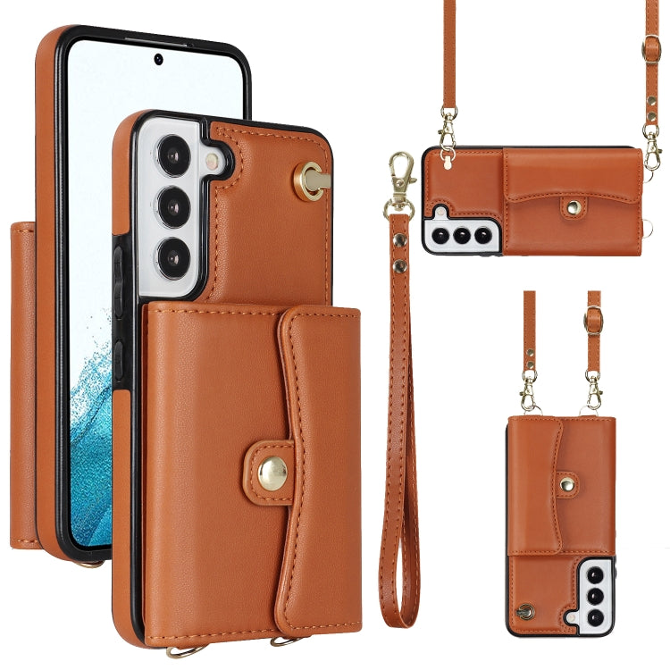 RFID Card Slot Leather Phone Case with Long Lanyard, For Samsung Galaxy S23 5G, For Samsung Galaxy S23+ 5G, For Samsung Galaxy S23 Ultra 5G, For Samsung Galaxy S22 5G, For Samsung Galaxy S22+ 5G, For Samsung Galaxy S22 Ultra 5G, For Samsung Galaxy S21 ...