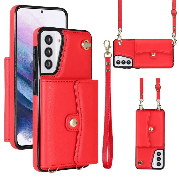 RFID Card Slot Leather Phone Case with Long Lanyard, For Samsung Galaxy S23 5G, For Samsung Galaxy S23+ 5G, For Samsung Galaxy S23 Ultra 5G, For Samsung Galaxy S22 5G, For Samsung Galaxy S22+ 5G, For Samsung Galaxy S22 Ultra 5G, For Samsung Galaxy S21 ...