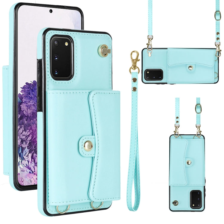 RFID Card Slot Leather Phone Case with Long Lanyard, For Samsung Galaxy S21 Ultra 5G, For Samsung Galaxy S20, For Samsung Galaxy S20+, For Samsung Galaxy S20 Ultra, For Samsung Galaxy S10, For Samsung Galaxy S10+, For Samsung Galaxy Note10             ...