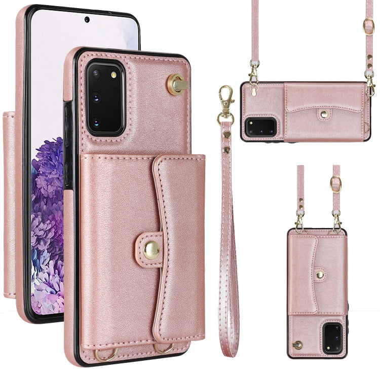 RFID Card Slot Leather Phone Case with Long Lanyard, For Samsung Galaxy S21 Ultra 5G, For Samsung Galaxy S20, For Samsung Galaxy S20+, For Samsung Galaxy S20 Ultra, For Samsung Galaxy S10, For Samsung Galaxy S10+, For Samsung Galaxy Note10             ...