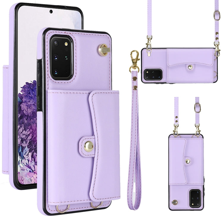 RFID Card Slot Leather Phone Case with Long Lanyard, For Samsung Galaxy S21 Ultra 5G, For Samsung Galaxy S20, For Samsung Galaxy S20+, For Samsung Galaxy S20 Ultra, For Samsung Galaxy S10, For Samsung Galaxy S10+, For Samsung Galaxy Note10             ...