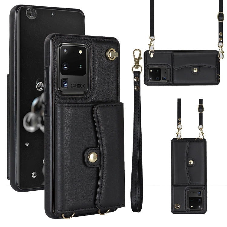 RFID Card Slot Leather Phone Case with Long Lanyard, For Samsung Galaxy S21 Ultra 5G, For Samsung Galaxy S20, For Samsung Galaxy S20+, For Samsung Galaxy S20 Ultra, For Samsung Galaxy S10, For Samsung Galaxy S10+, For Samsung Galaxy Note10             ...