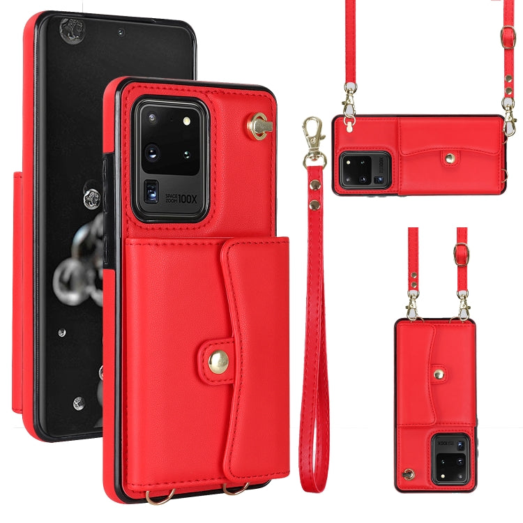 RFID Card Slot Leather Phone Case with Long Lanyard, For Samsung Galaxy S21 Ultra 5G, For Samsung Galaxy S20, For Samsung Galaxy S20+, For Samsung Galaxy S20 Ultra, For Samsung Galaxy S10, For Samsung Galaxy S10+, For Samsung Galaxy Note10             ...