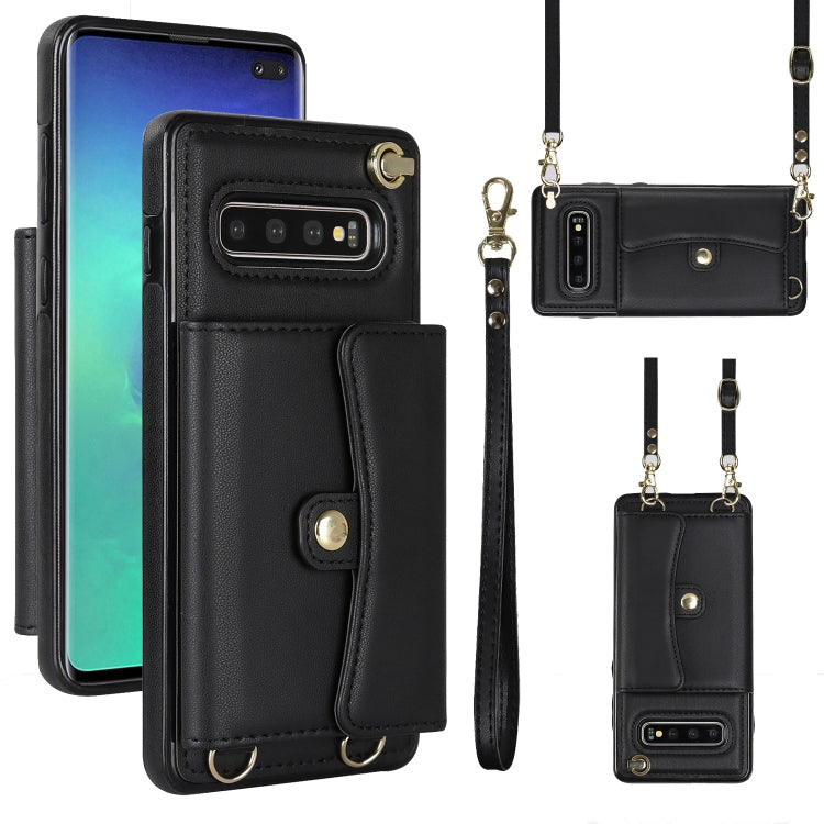 RFID Card Slot Leather Phone Case with Long Lanyard, For Samsung Galaxy S21 Ultra 5G, For Samsung Galaxy S20, For Samsung Galaxy S20+, For Samsung Galaxy S20 Ultra, For Samsung Galaxy S10, For Samsung Galaxy S10+, For Samsung Galaxy Note10             ...