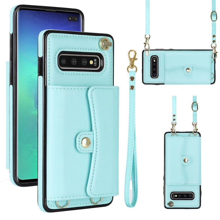 RFID Card Slot Leather Phone Case with Long Lanyard, For Samsung Galaxy S21 Ultra 5G, For Samsung Galaxy S20, For Samsung Galaxy S20+, For Samsung Galaxy S20 Ultra, For Samsung Galaxy S10, For Samsung Galaxy S10+, For Samsung Galaxy Note10             ...