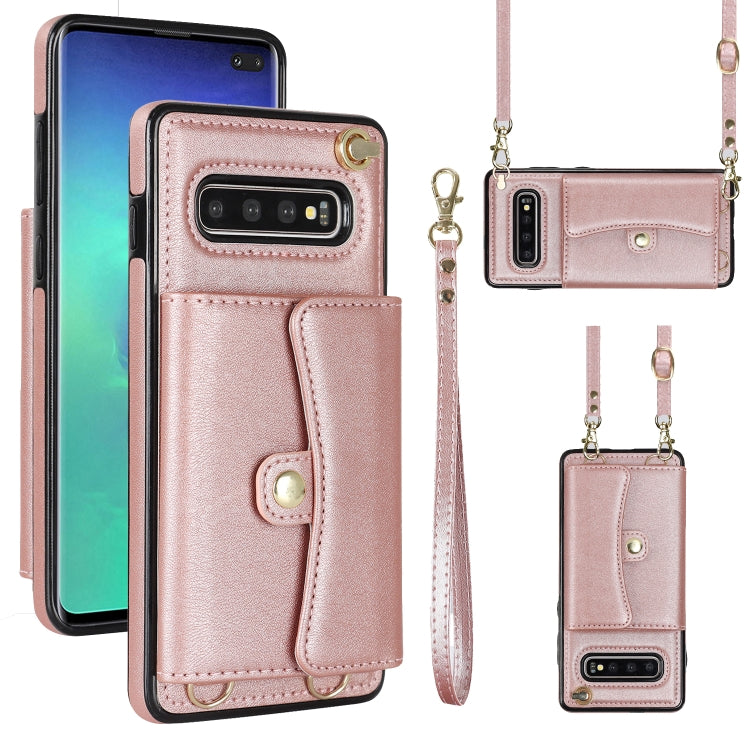 RFID Card Slot Leather Phone Case with Long Lanyard, For Samsung Galaxy S21 Ultra 5G, For Samsung Galaxy S20, For Samsung Galaxy S20+, For Samsung Galaxy S20 Ultra, For Samsung Galaxy S10, For Samsung Galaxy S10+, For Samsung Galaxy Note10             ...