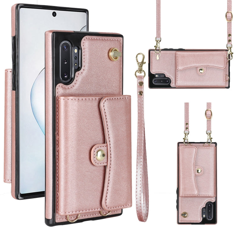 RFID Card Slot Leather Phone Case with Long Lanyard, For Samsung Galaxy S21 Ultra 5G, For Samsung Galaxy S20, For Samsung Galaxy S20+, For Samsung Galaxy S20 Ultra, For Samsung Galaxy S10, For Samsung Galaxy S10+, For Samsung Galaxy Note10             ...