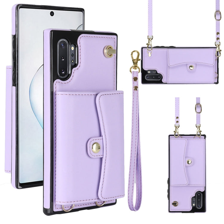 RFID Card Slot Leather Phone Case with Long Lanyard, For Samsung Galaxy S21 Ultra 5G, For Samsung Galaxy S20, For Samsung Galaxy S20+, For Samsung Galaxy S20 Ultra, For Samsung Galaxy S10, For Samsung Galaxy S10+, For Samsung Galaxy Note10             ...