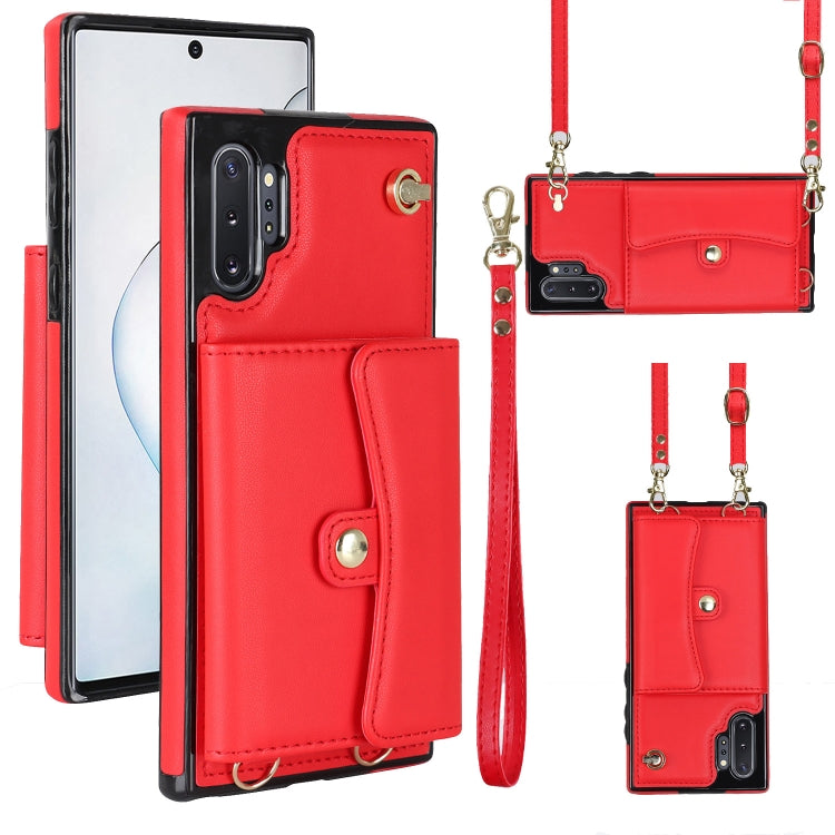 RFID Card Slot Leather Phone Case with Long Lanyard, For Samsung Galaxy S21 Ultra 5G, For Samsung Galaxy S20, For Samsung Galaxy S20+, For Samsung Galaxy S20 Ultra, For Samsung Galaxy S10, For Samsung Galaxy S10+, For Samsung Galaxy Note10             ...