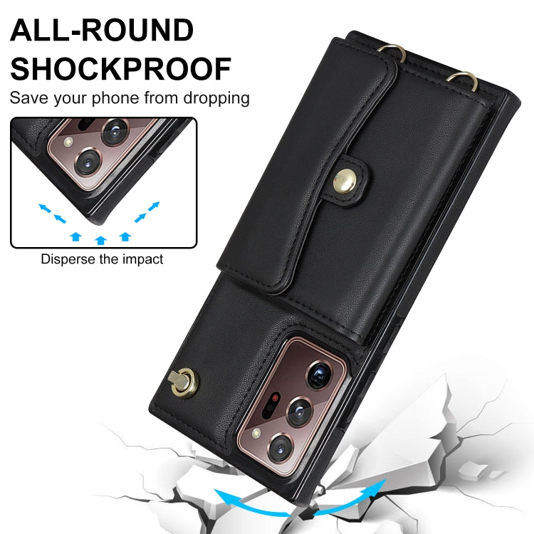 RFID Card Slot Leather Phone Case with Long Lanyard, For Samsung Galaxy Note20 Ultra, For Samsung Galaxy A12, For Samsung Galaxy A13 4G / 5G, For Samsung Galaxy A20 / A30, For Samsung Galaxy A50, For Samsung Galaxy A51 4G, For Samsung Galaxy A51 5G    ...