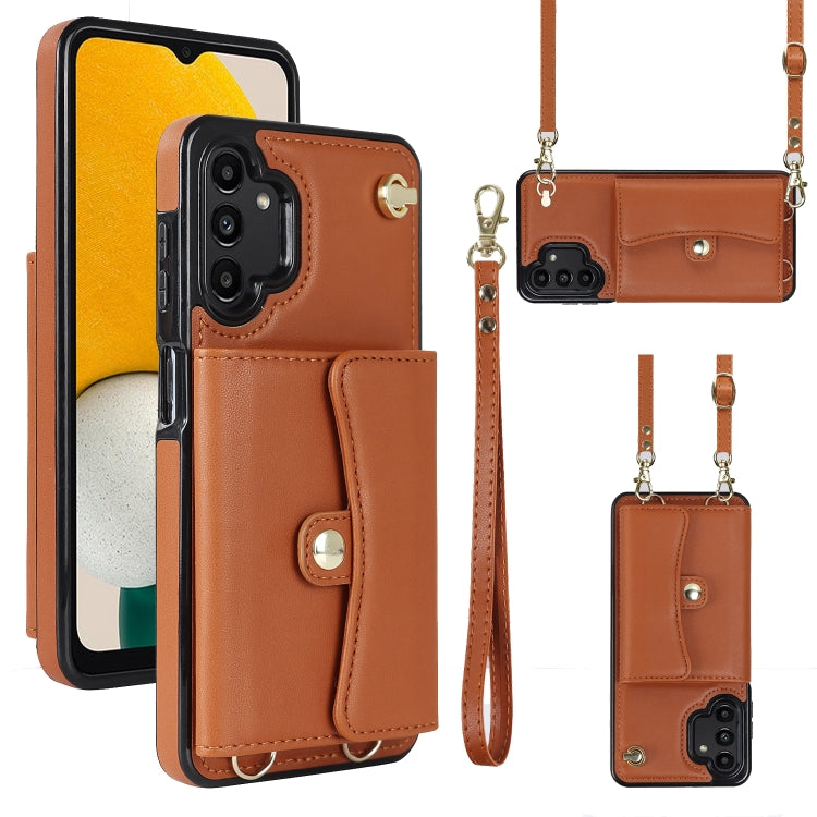 RFID Card Slot Leather Phone Case with Long Lanyard, For Samsung Galaxy Note20 Ultra, For Samsung Galaxy A12, For Samsung Galaxy A13 4G / 5G, For Samsung Galaxy A20 / A30, For Samsung Galaxy A50, For Samsung Galaxy A51 4G, For Samsung Galaxy A51 5G    ...
