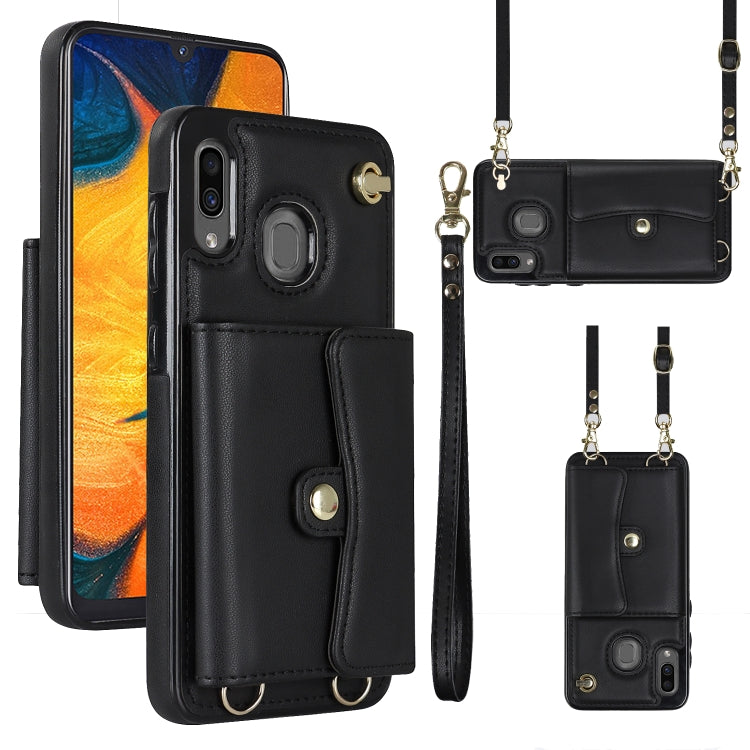 RFID Card Slot Leather Phone Case with Long Lanyard, For Samsung Galaxy Note20 Ultra, For Samsung Galaxy A12, For Samsung Galaxy A13 4G / 5G, For Samsung Galaxy A20 / A30, For Samsung Galaxy A50, For Samsung Galaxy A51 4G, For Samsung Galaxy A51 5G    ...
