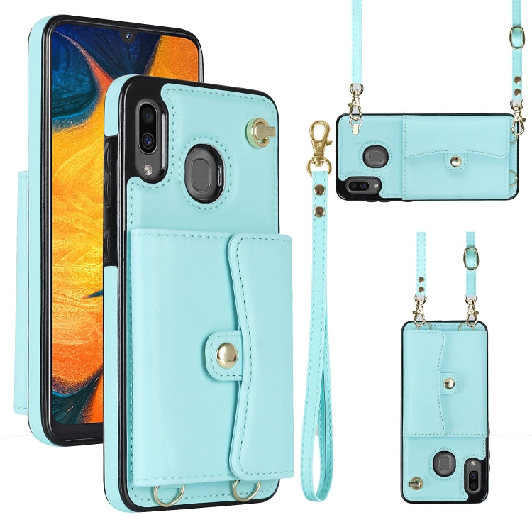 RFID Card Slot Leather Phone Case with Long Lanyard, For Samsung Galaxy Note20 Ultra, For Samsung Galaxy A12, For Samsung Galaxy A13 4G / 5G, For Samsung Galaxy A20 / A30, For Samsung Galaxy A50, For Samsung Galaxy A51 4G, For Samsung Galaxy A51 5G    ...