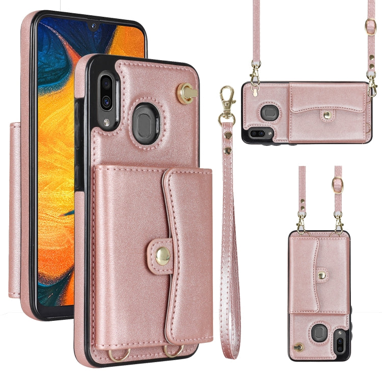 RFID Card Slot Leather Phone Case with Long Lanyard, For Samsung Galaxy Note20 Ultra, For Samsung Galaxy A12, For Samsung Galaxy A13 4G / 5G, For Samsung Galaxy A20 / A30, For Samsung Galaxy A50, For Samsung Galaxy A51 4G, For Samsung Galaxy A51 5G    ...