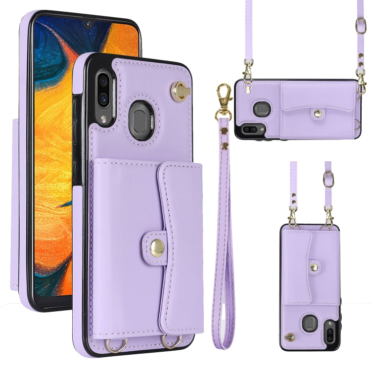 RFID Card Slot Leather Phone Case with Long Lanyard, For Samsung Galaxy Note20 Ultra, For Samsung Galaxy A12, For Samsung Galaxy A13 4G / 5G, For Samsung Galaxy A20 / A30, For Samsung Galaxy A50, For Samsung Galaxy A51 4G, For Samsung Galaxy A51 5G    ...