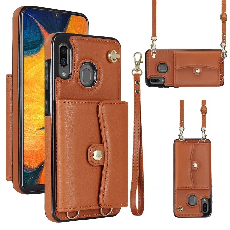 RFID Card Slot Leather Phone Case with Long Lanyard, For Samsung Galaxy Note20 Ultra, For Samsung Galaxy A12, For Samsung Galaxy A13 4G / 5G, For Samsung Galaxy A20 / A30, For Samsung Galaxy A50, For Samsung Galaxy A51 4G, For Samsung Galaxy A51 5G    ...