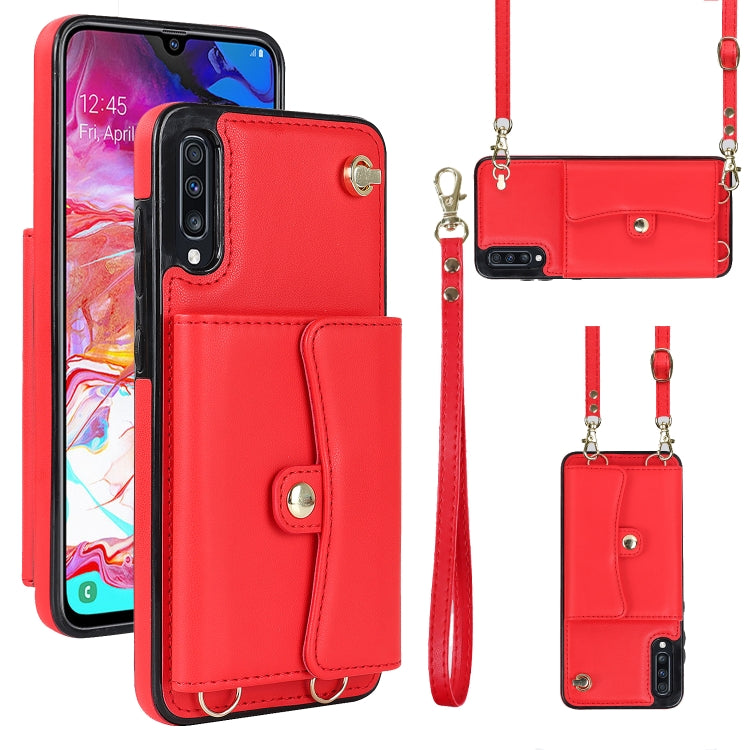RFID Card Slot Leather Phone Case with Long Lanyard, For Samsung Galaxy Note20 Ultra, For Samsung Galaxy A12, For Samsung Galaxy A13 4G / 5G, For Samsung Galaxy A20 / A30, For Samsung Galaxy A50, For Samsung Galaxy A51 4G, For Samsung Galaxy A51 5G    ...