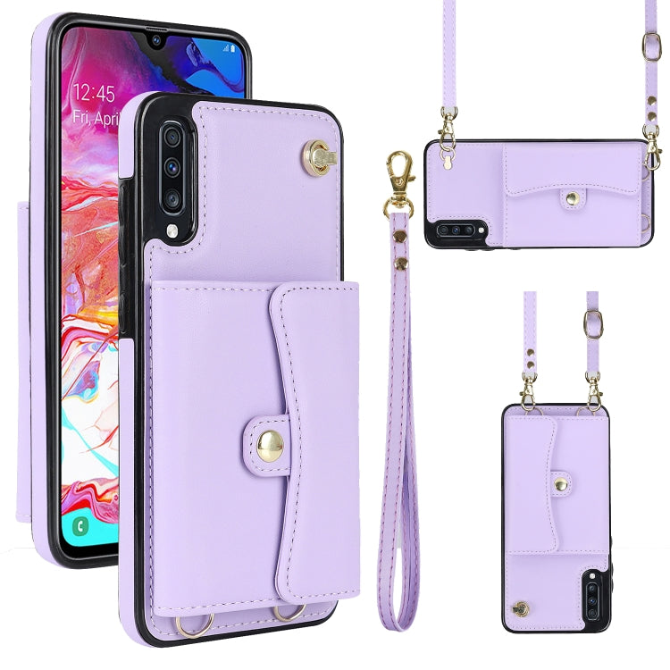 RFID Card Slot Leather Phone Case with Long Lanyard, For Samsung Galaxy Note20 Ultra, For Samsung Galaxy A12, For Samsung Galaxy A13 4G / 5G, For Samsung Galaxy A20 / A30, For Samsung Galaxy A50, For Samsung Galaxy A51 4G, For Samsung Galaxy A51 5G    ...