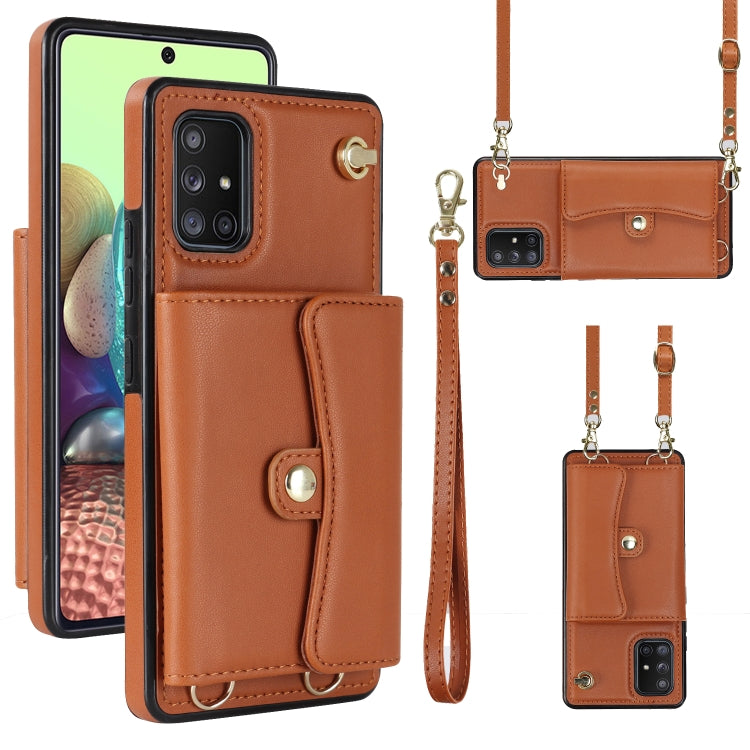 RFID Card Slot Leather Phone Case with Long Lanyard, For Samsung Galaxy Note20 Ultra, For Samsung Galaxy A12, For Samsung Galaxy A13 4G / 5G, For Samsung Galaxy A20 / A30, For Samsung Galaxy A50, For Samsung Galaxy A51 4G, For Samsung Galaxy A51 5G    ...