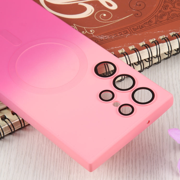 Liquid TPU Silicone Gradient MagSafe Phone Case, For Samsung Galaxy S23 Ultra 5G, For Samsung Galaxy S22 Ultra 5G