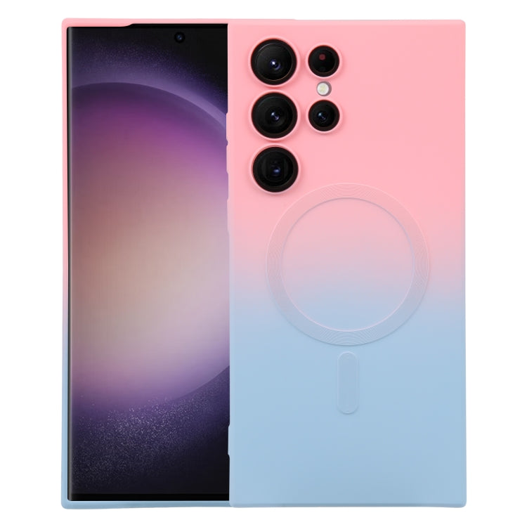 Liquid TPU Silicone Gradient MagSafe Phone Case, For Samsung Galaxy S23 Ultra 5G, For Samsung Galaxy S22 Ultra 5G