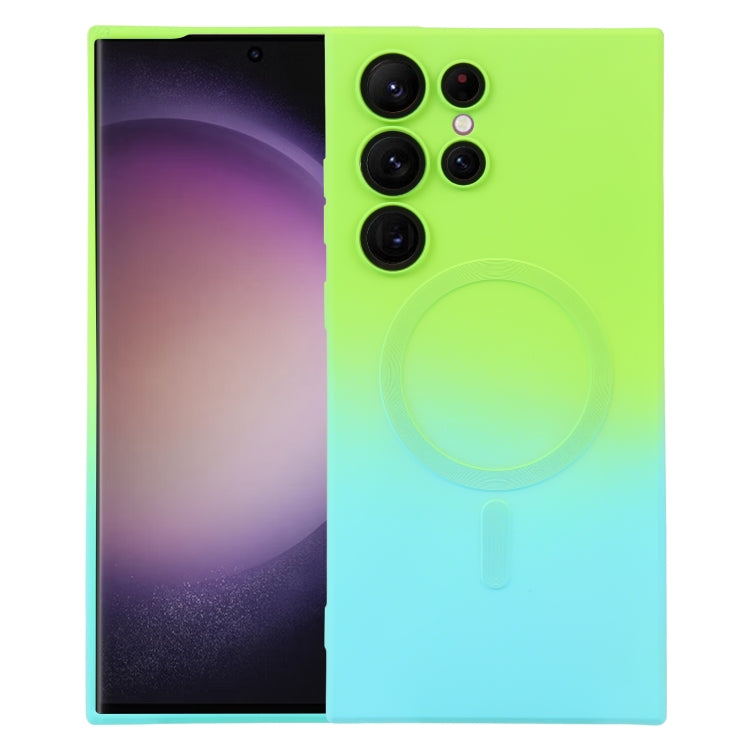 Liquid TPU Silicone Gradient MagSafe Phone Case, For Samsung Galaxy S23 Ultra 5G, For Samsung Galaxy S22 Ultra 5G