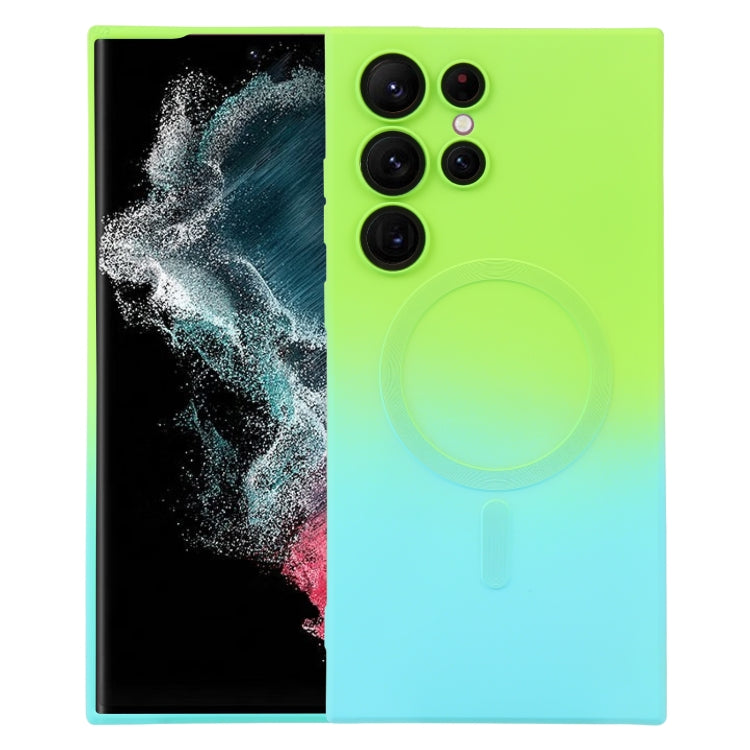 Liquid TPU Silicone Gradient MagSafe Phone Case, For Samsung Galaxy S23 Ultra 5G, For Samsung Galaxy S22 Ultra 5G