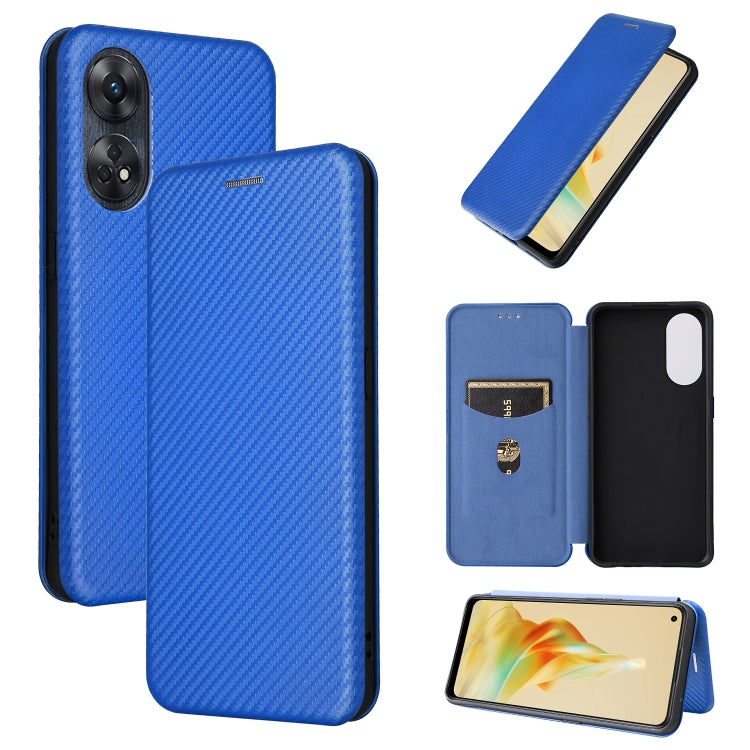 Carbon Fiber Texture Flip Leather Phone Case, For OPPO Reno8 T 4G, For Motorola Moto E13 4G, For Motorola Moto G73 5G, For Xiaomi Redmi 12C