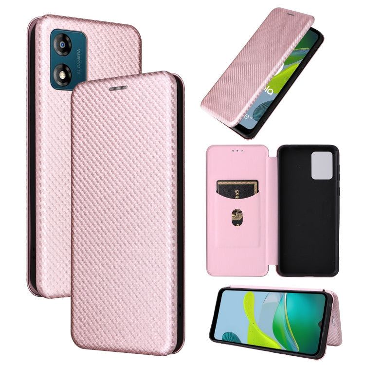 Carbon Fiber Texture Flip Leather Phone Case, For OPPO Reno8 T 4G, For Motorola Moto E13 4G, For Motorola Moto G73 5G, For Xiaomi Redmi 12C