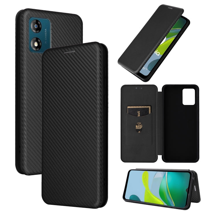 Carbon Fiber Texture Flip Leather Phone Case, For OPPO Reno8 T 4G, For Motorola Moto E13 4G, For Motorola Moto G73 5G, For Xiaomi Redmi 12C