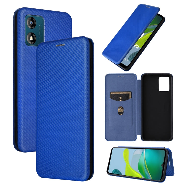 Carbon Fiber Texture Flip Leather Phone Case, For OPPO Reno8 T 4G, For Motorola Moto E13 4G, For Motorola Moto G73 5G, For Xiaomi Redmi 12C