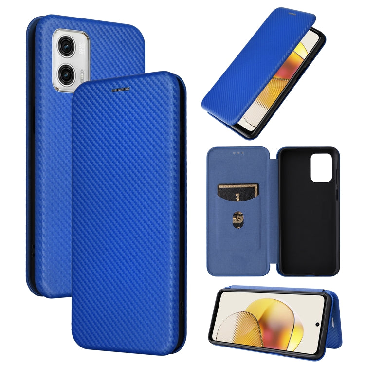 Carbon Fiber Texture Flip Leather Phone Case, For OPPO Reno8 T 4G, For Motorola Moto E13 4G, For Motorola Moto G73 5G, For Xiaomi Redmi 12C