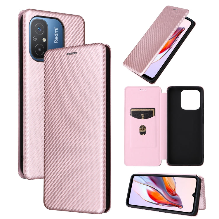 Carbon Fiber Texture Flip Leather Phone Case, For OPPO Reno8 T 4G, For Motorola Moto E13 4G, For Motorola Moto G73 5G, For Xiaomi Redmi 12C