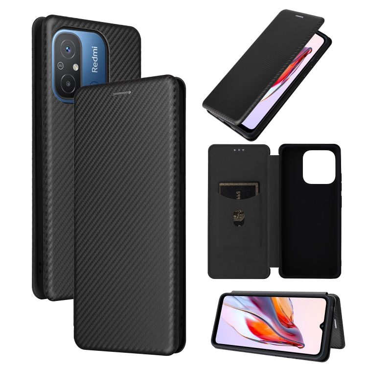 Carbon Fiber Texture Flip Leather Phone Case, For OPPO Reno8 T 4G, For Motorola Moto E13 4G, For Motorola Moto G73 5G, For Xiaomi Redmi 12C