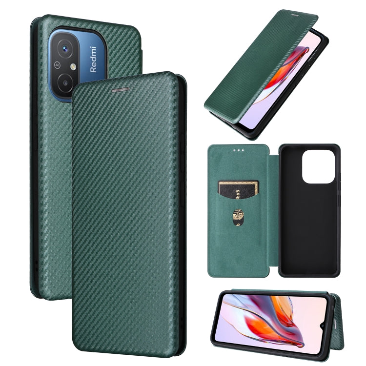 Carbon Fiber Texture Flip Leather Phone Case, For OPPO Reno8 T 4G, For Motorola Moto E13 4G, For Motorola Moto G73 5G, For Xiaomi Redmi 12C