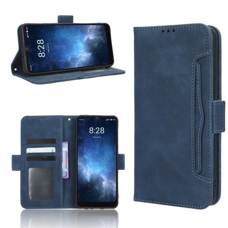 Skin Feel Calf Texture Card Slots Leather Phone Case, For Vodafone Smart V22, For Sharp Rouvo V, For Xiaomi Poco X5 5G / Redmi Note 12 5G, For OnePlus 11 5G, For ZTE Libero 5G III, For ZTE nubia Red Magic 8 Pro / 8 Pro+, For ZTE nubia Z50
