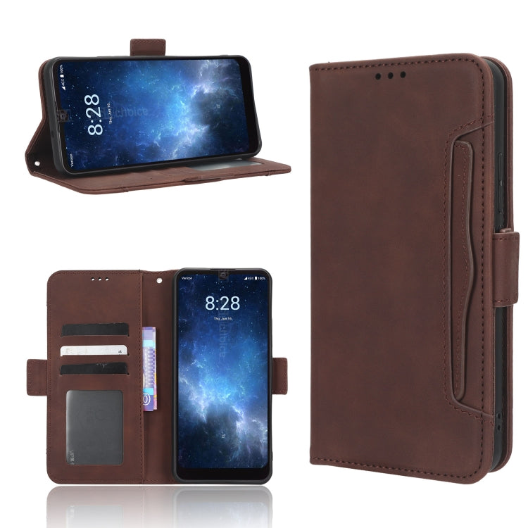 Skin Feel Calf Texture Card Slots Leather Phone Case, For Vodafone Smart V22, For Sharp Rouvo V, For Xiaomi Poco X5 5G / Redmi Note 12 5G, For OnePlus 11 5G, For ZTE Libero 5G III, For ZTE nubia Red Magic 8 Pro / 8 Pro+, For ZTE nubia Z50